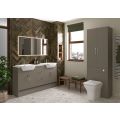 Vasca Liscio 1200mm Plinth - Matt Stone  - 1