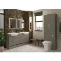 Vasca Liscio 500mm Standard WC Unit - Matt Stone (Oak Cab)  - 1