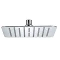 Bristan Square Stainless Steel Slimline Fixed Head 200mm FH SLSQ01 C - 0