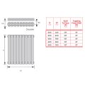 MHS Rads 2 Rails Finsbury Double Panel Vertical Horizontal Anthracite Radiator 600x420mm FIVHDAN-60-420 - 2