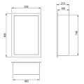 Abacus Trio Recessed Cabinet Bleached Oak FNRC-03-5803 - 1