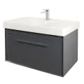 Abacus Simple 80cm Basin Vanity Unit Anthracite - 0