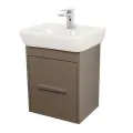 Abacus Simple Cloakroom 45cm Basin Vanity Unit Terra Matt - 0