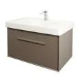 Abacus Simple 80cm Basin Vanity Unit Terra Matt - 0