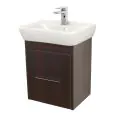 Abacus Simple Cloakroom 45cm Basin Vanity Unit Wenge  - 0