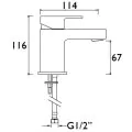 Bristan Frenzy Basin Mixer With Clicker Waste FRZ BAS C - 1