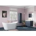 Vasca Aquino 500mm 2 Door Floor Standing Cloakroom Basin Unit - Matt Indigo - 1