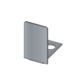 Surface Channel End Cap 10mm Chrome GCEN-02-0805 - 0