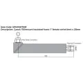 Inta Pre-insulated 750mm Heat Pump Hoses 1" Female w/ Elbow Connection HPHOSE750B - 1