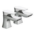 Bristan Hourglass Basin Taps Chrome HOU 1/2 C - 0