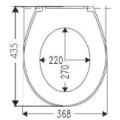 Taurus IDEE Soft Close Replacement Toilet seat - 1