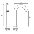 Bristan Infrared Automatic Swan Neck Basin Spout IRBS5-CP - 1