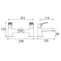 Bristan Iris Bath Filler IRS BF C (1 LEFT) - 1