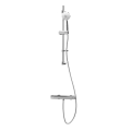 Inta Enzo SafeTouch Single Outlet Safe-Touch Thermostatic Shower with Flexible Riser Kit IX100020CP - 0
