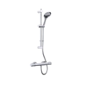 Inta Enzo Deluxe Single Outlet Safe-Touch Thermostatic Shower with Flexible Riser Kit IX100025CP - 0