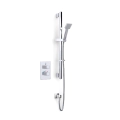 Inta Mio Concealed Single Outlet Thermostatic Shower with Overhead Soaker and Rinse Station IX400015CP - 0