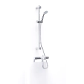 Inta Enzo Thermostatic Bath Shower Mixer with Deck Mounting Legs and Flexible Riser Kit IX800010CP - 0