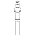Ideal Vertical Flue Kit (With Vertical Connector) 211039 - 0