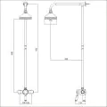 Bristan Colonial Thermostatic Exposed Single Control Mini Valve With Rigid Riser KN2 SHXRR C - 1