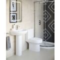 Vasca Elegante Rimless Back To Wall Comfort Height WC & Soft Close Seat - 2