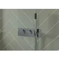 Vasca Ziti Shower Pack One - Two Outlet Twin Shower Valve w/Handset & ABS Overhead - Chrome - 1