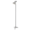 Bristan Opac Thermostatic Exposed Mini Shower Valve with Rigid Riser Chrome MINI2 TS1203 RR C - 0