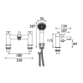 Bristan Mios Bath Shower Mixer Chrome MIO BSM C - 1