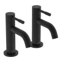 Bristan Mila Basin Pillar Taps Black MI 1/2 BLK - 0