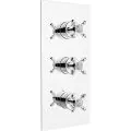 Bristan 1901 Thermostatic Recessed Three Handle Control Shower Control Valve N2 SHC3STP C - 0