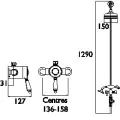 Bristan 1901 Thermostatic Exposed Single Control Shower Valve N2 SQSHXDIV C - 1