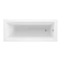 Vasca Angolo Square Single End SUPERCAST 1700x750x550mm 0TH Bath w/Legs - 0