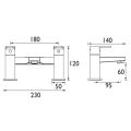 Bristan Niva Bath Filler NVA BF C - 1