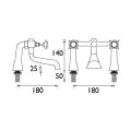 Bristan 1901 Bath Filler Chrome N BF C CD - 1