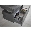 Vasca Scuro 800mm Wall Hung Storage Drawer - Grey Marble - 3