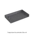 Vasca Scuro 800mm Wall Hung Basin Shelf - Grey Marble  - 2