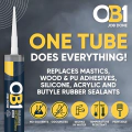 OB1 Multi-surface Sealant Adhesive White 290ml - 2