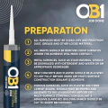 OB1 Multi-surface Sealant Adhesive White 290ml - 3