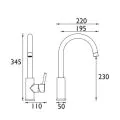 Bristan Odyssey Monobloc Sink Mixer Chrome OD SNK C - 1