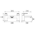 Bristan Opus Bath Filler OPS BF C - 1