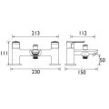 Bristan Opus Bath Shower Mixer OPS BSM C - 1