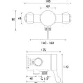 Bristan OPAC Thermostatic Exposed Shower Lever OP TS3650 EL C - 1