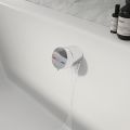 Vasca Bath Overflow Filler w/Integrated Valve - Black - 2