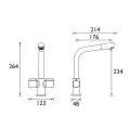 Bristan Pinnacle Monobloc Sink Mixer Chrome PI SNK C - 1