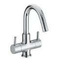 Bristan Two Handled Basin Mixer Without Waste PM BAS2 C - 0