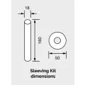 MHS Rads 2 Rails Satin Pipe Sleeve PSKITC-03 - 1