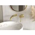 Vasca Cirocco Cloakroom Basin Mixer & Waste - Brushed Brass - 2