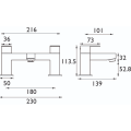 Bristan Qubo Bath Filler QB BF C - 1