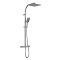 Bristan Quadrato Safe Touch Adjustable Thermostatic Rigid Riser Bar Shower Gun Metal QD SHXDIVCTFF GM - 0