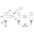 Bristan Quest Bath Shower Mixer Chrome QST BSM C (1 LEFT) - 1