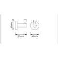 Bristan Round Robe Hook RD HOOK C  - 1